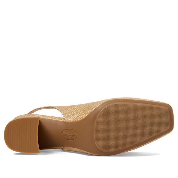ANNE KLEIN Lizette Natural Raffia Lizy Pump Heels - Picture 4 of 4
